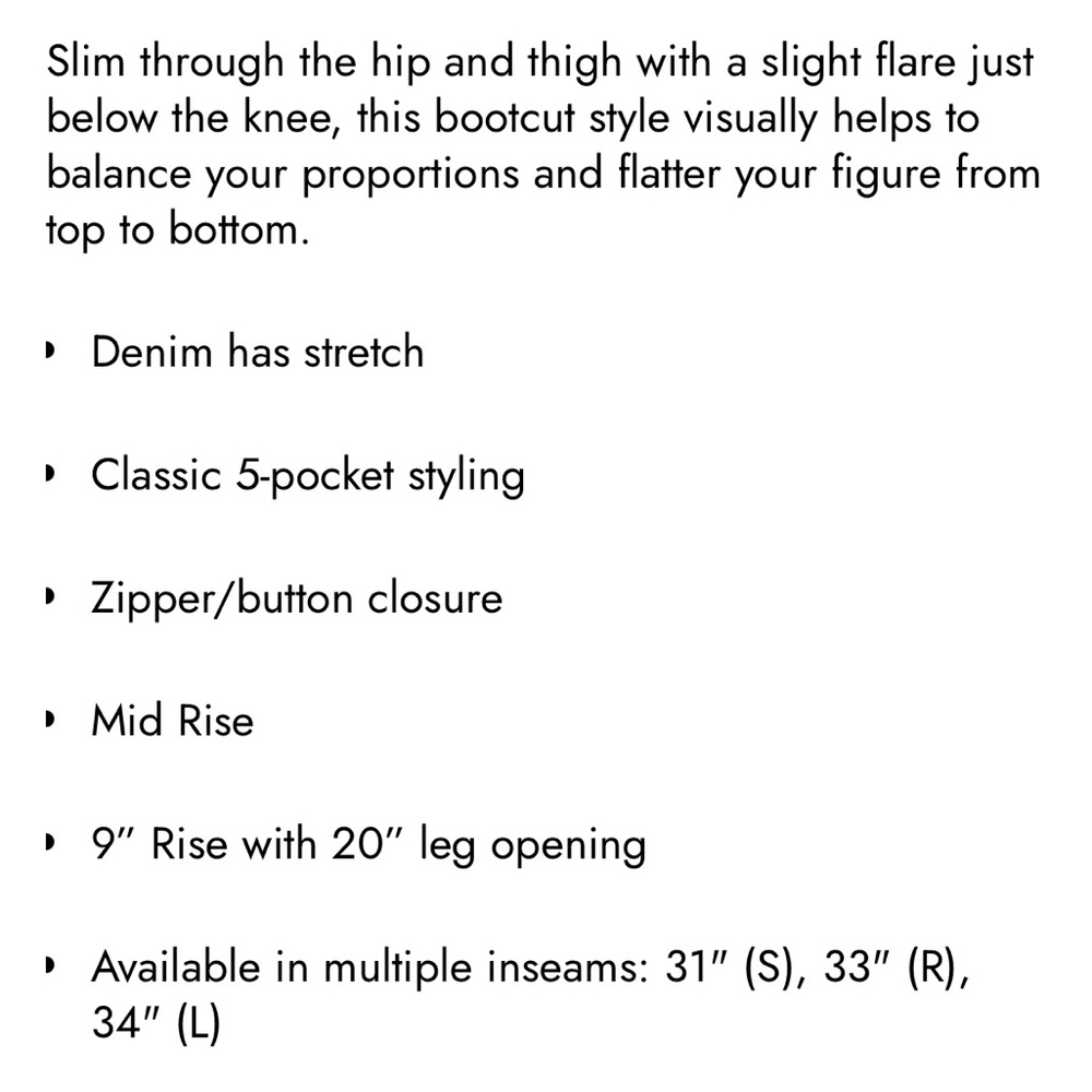 VENUS Blue Boot Cut Jeans Classic Style - Picture 8 of 8